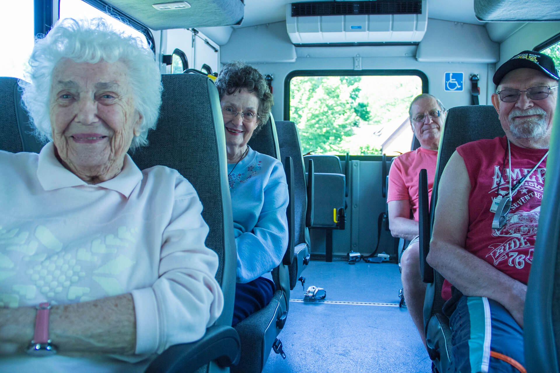 Residents go on trips in our shuttle.
